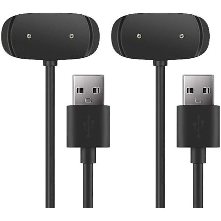 [2-pack] Lader kompatibel med Amazfit Gtr 2, Gts 2 Mini, Pop Pro, Bip U, Zepp E, Zepp Z - Usb-ladekabel 3,3 fot 100 cm - Smartwatch-tilbehør