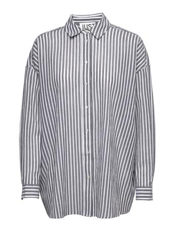 Ocean Np Shirt Långärmad Skjorta Grå Just Female