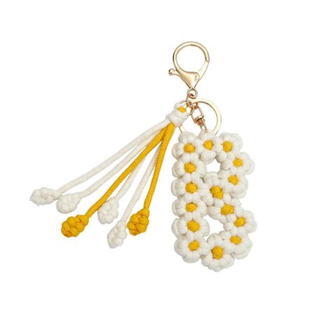 Bogstav nøglering Taske vedhæng B B