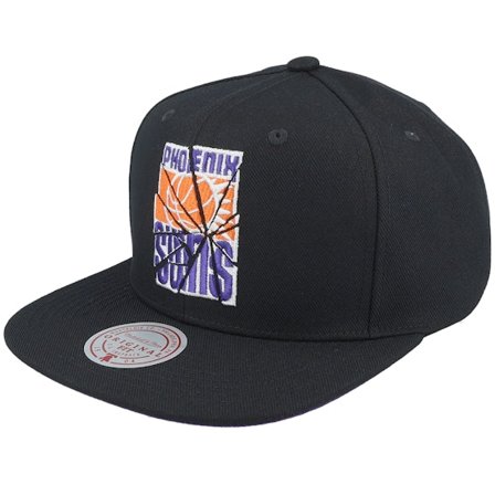 Mitchell & Ness - NBA Noir snapback Casquette - Phoenix Suns Shattered Black Snapback @ Hatstore