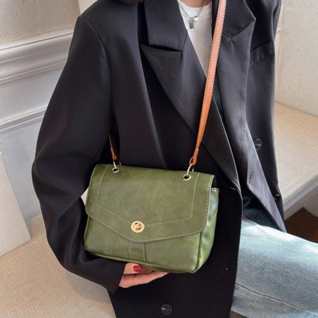 IC Crossbody-väskor för kvinnor sadel vintage axelhandväskor