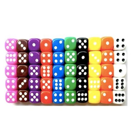 100-pack Tärningar - Sexsidiga för Fest/Spel/Pussel