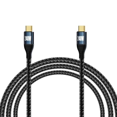 240W Typ-C Kabel USB C Hurtigopladningskabel 48V5A Hurtig PD Opladningskabel Datasynkroniseringskabel 3m