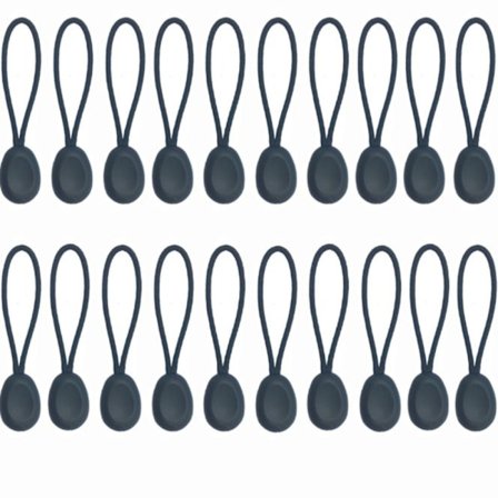 20stk Trekk Haletau Dragtau Glidelåstau