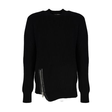 Les Hommes, Sweter Czarny, Mężczyzna, Rozmiar: L