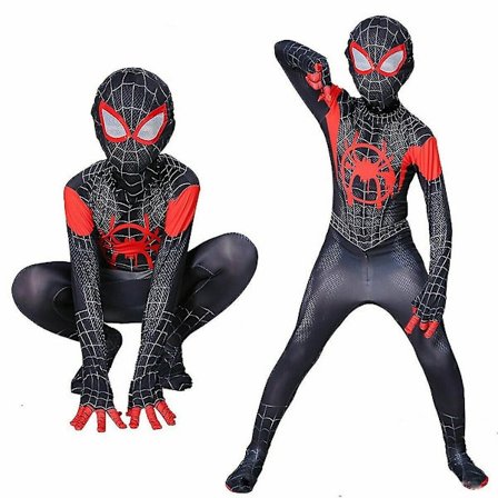 Super Hero Spiderman Cosplay Kids Fancy Dress Jumpsuit Xmas Gifts. V