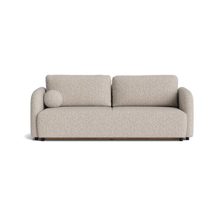 Arezzo 3-Sitzer-Schlafsofa, Stauraum, Puente Hell Greige, modernes Design, Bettfunktion, hoher Sitzkomfort, 93cm Tiefe, zeitlos elegant.