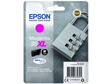 Epson 35XL - XL - magenta - original - blekkpatron