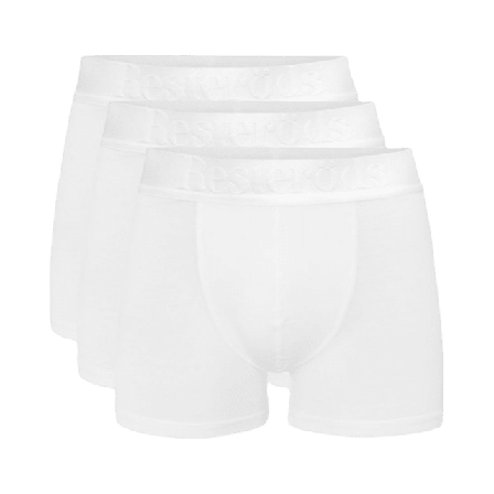 Resteröds Boxer Bamboo 3-pack - Regular Leg Kalsonger Herr Vit S