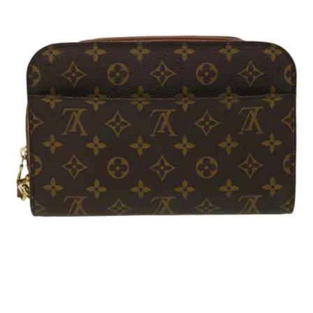 Louis Vuitton Vintage Pre-owned Canvas clutches Brun, unisex Vintage Tasker, Størrelse: ONE Size