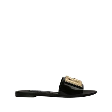 Dolce & Gabbana, Flip Flops Czarny, Kobieta, Rozmiar: 38 EU