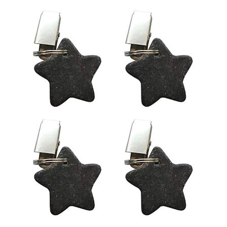4 stk. Dugvægte Stjerne Dugvægte Metal Klip Dughængere Til Udendørs Picnic Middagsborde