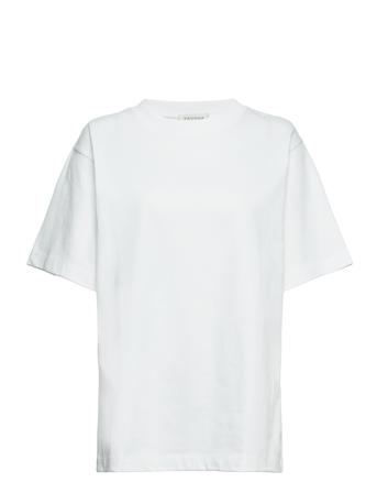 Edna T-Shirt T-shirts & Tops Short-sleeved Hvit House Of Dagmar