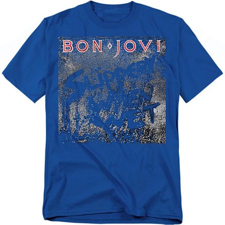 Bon Jovi Unisex Vuxen Slippery When Wet T-Shirt 3XL Royalblå