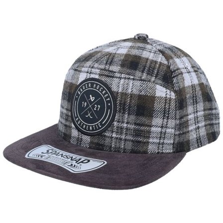 Bauer - Grå snapback Keps - Plaid Hat Grey Snapback @ Hatstore