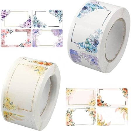 500 kpl (250 kutakin) Purkkitarrat Hillopullotarrat Jääkaappitarrat hillokansille, maustekansille, masonpurkeille, lahjapusseille, A