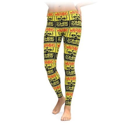 Varning Zombie Outbreak Leggings