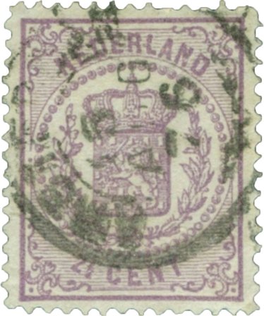 Holland 1869-1871 - NVPH 18 - Stemplet