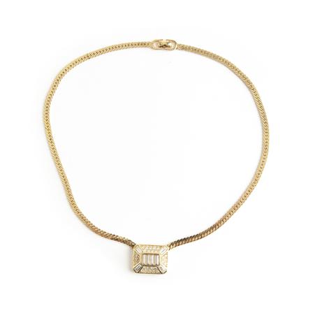 Dior Vintage Pre-owned Halsband gul, Dam Vintage Smycken, Dam, Storlek: ONE SIZE