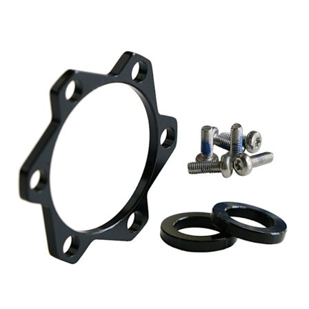 Adapter til konvertering af cykelnav, konvertering af for- og baghjul til cykelnav