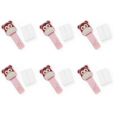 Cover Lyftare Toalettsitshöjare, icke-klistermärke, pink monkey