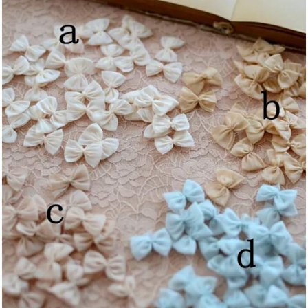 40 PCS Little Baby Hair Grosgrain Ribbon Bow Baby Boutique Accessories Lace Bow Flowers Embellishment