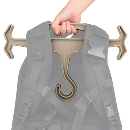 Heavy Duty Våddragt Vest Bøjle, Overlevelsesudstyr Opbevaringsarrangør Sort 1 Stykke