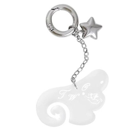 Moderigtig Engel Vinge Nøglering Tilbehør Akryl Nøglerings Charm til Hverdagsbrug Unik Gave Trendy Studenter Tilbehør