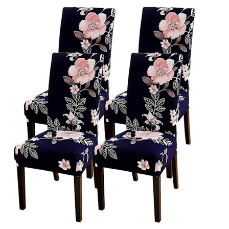 Ch Covers Set Of 4,fit Removable Washable Kit Ch Covers Protector For Dining ,hotel,f