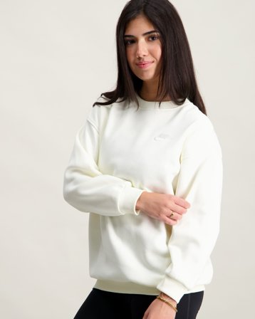 Nike G NSW CLUB FLC OVRSZD CREW LBR Cremefarvet Trøjer Pige - Kids Brand Store