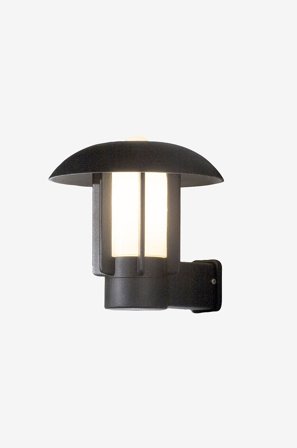 Konstsmide - Vägglykta Heimdal höjd 27 cm - Svart - Fasadbelysning - Från Homeroom