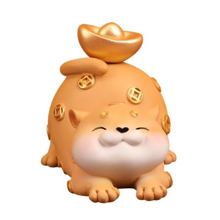 Puppy Doll Hieno sarjakuvamuotoinen hartsi Ihastuttava ravisteleva koira Mod