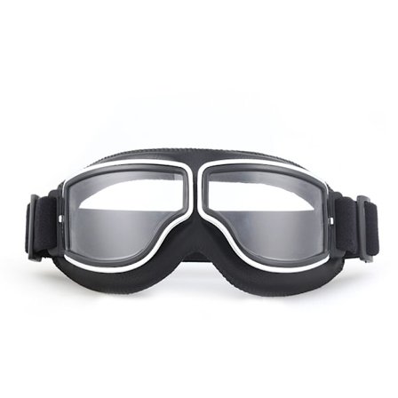 Svart ramme + svart lær gjennomsiktig ark sykkel ski