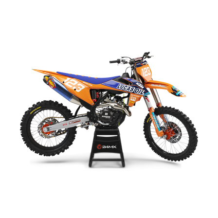 Komplettes Dekor-Set mit Nummerntafel-Dekoren ENJOY Lucas Oil - KTM 85 SX 17/14 2019-2026