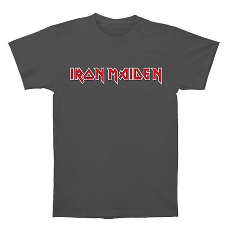 Iron Maiden Classic Logo Charcoal T-shirt
