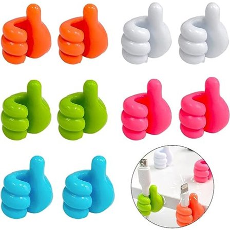 10 st kreativa silikon tumväggskrokar multifunktionella väggkrokar mini självhäftande tumkabelklämmor tumväggskrok för kök badrum kontor