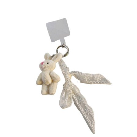 Dyre Taske Charm Plys Sløjfe Nøglering Vedhæng Mode Taske Tilbehør Stilfuld Taske Vedhæng Kæde Pynt til Daglig