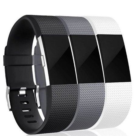 3 stk. erstatningsreimer for Fitbit Charge 2-reim, for kvinner/menn