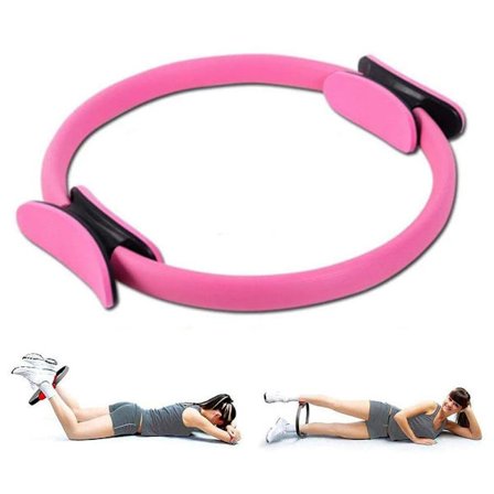 Pilates Ring - Magisk Fitness Ring Utstyr - Sports Treningsutstyr for Hjem Rosa