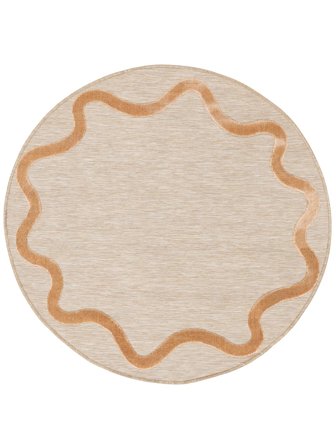 Innen-/Outdoor-Teppich Waschbar Klein Svirla - Beige Ø 150 Im Modernen Stil