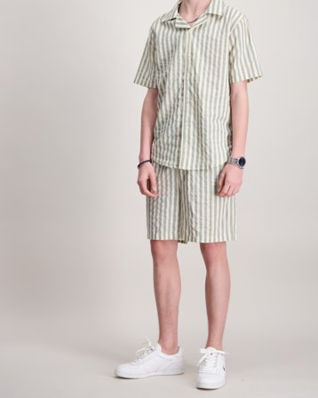 ONLY & SONS JUNIOR OSJMATTIE STRIPED SHORTS WVN Grå Shorts Gutt - Kids Brand Store