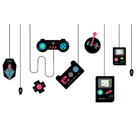 Bedste gaver til gamere PVC selvklæbende tapet spillekonsol klistermærke Hjem soveværelse dekoration