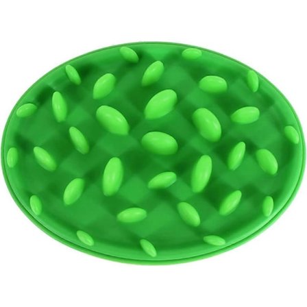 Silikon anti-glupskål for hund eller katt Grønn (LGL)