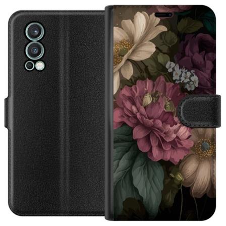 OnePlus Nord 2 5G Lommeboketui Blomster