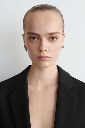 COS Women's Mismatched Clustered Earrings in Silver-coloured