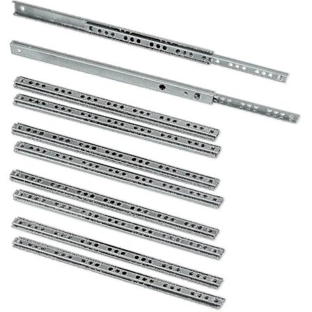 Pakke med 5 par skuffeskinner/kulelager skuffeskinner Del 17mm X 278mm for skuff Banmo-WELLNGS