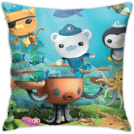 Hem & Spel Octonauts Crew Kuddar, Golv Kuddar, Soffa Kuddar Kuddfodral 18"x18" AB-1701 (FMY)