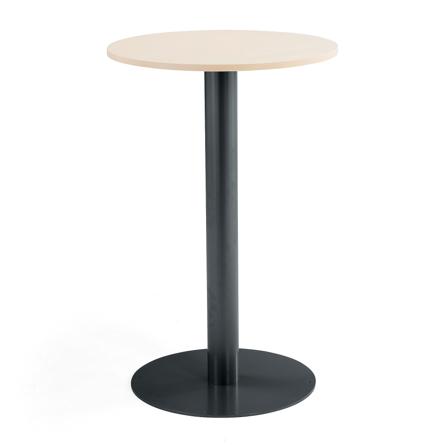 Säulentisch ALVA, Ø 700 x 1100 mm, Birke/anthrazit