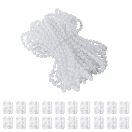 Praktisk Kjede med Perler for Persienner 10M 393.7'' 20x Koblinger for Rullegardin