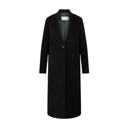 Calvin Klein - Ullkappor - Svart - Dam - Storlek: Xs, Dam, Storlek: XS